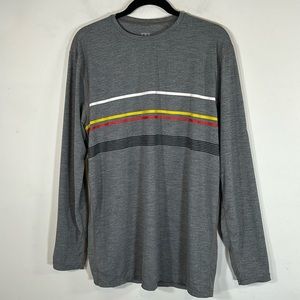 Vissla Surf Culture UVA Protection Men’s Size XL Gray Heather Long Sleeve Tee